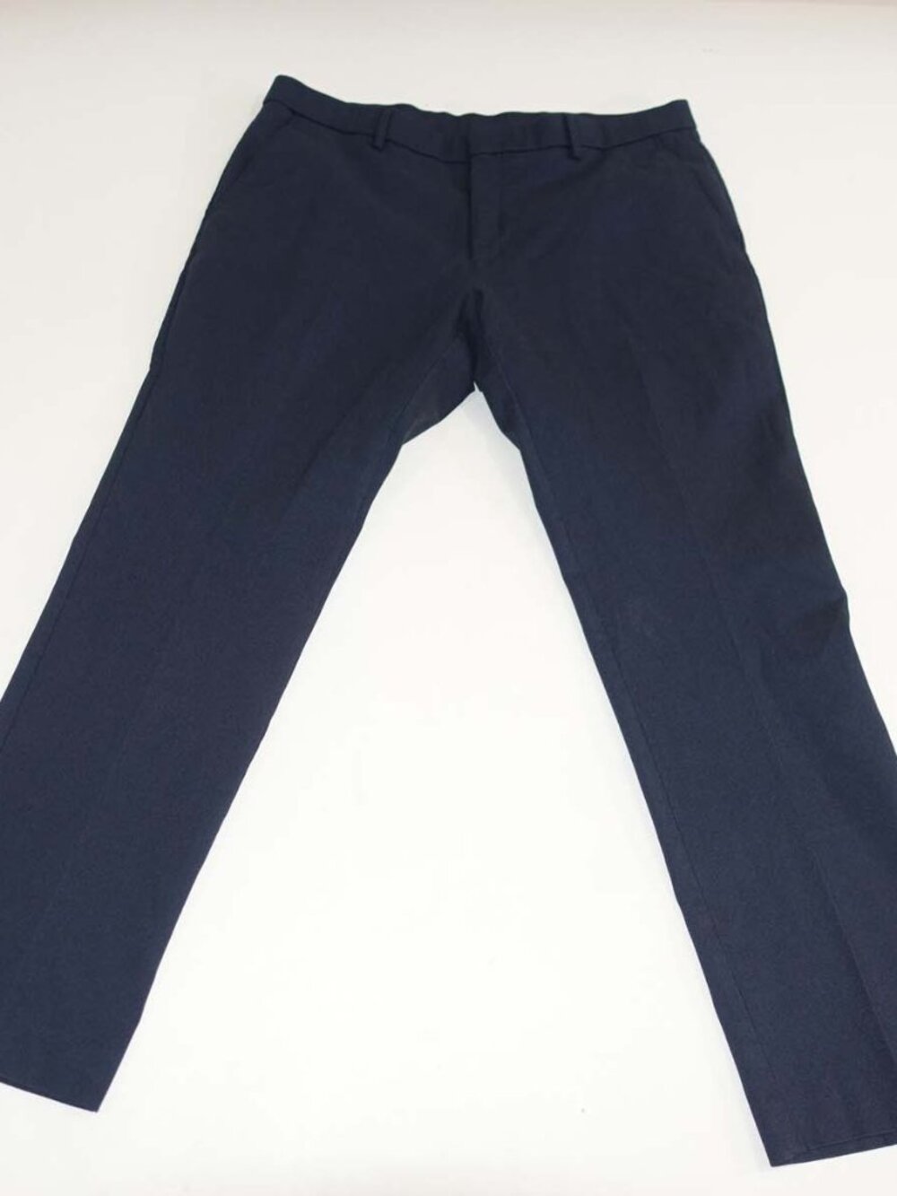 Tommy Hilfiger Men's Stretch Dress Pants 38 x 29 Navy Blue Mid Rise Flat Front